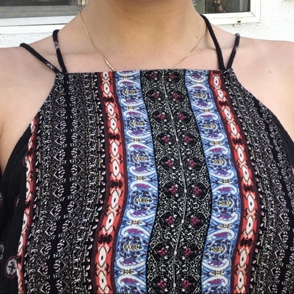 Patterned high neck blouse - Picture 2 of 5